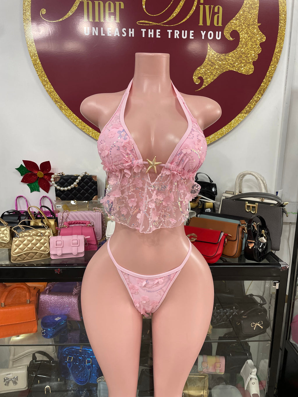 Pink 3 Piece Swim