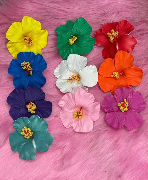 Hibiscus Hair Clips