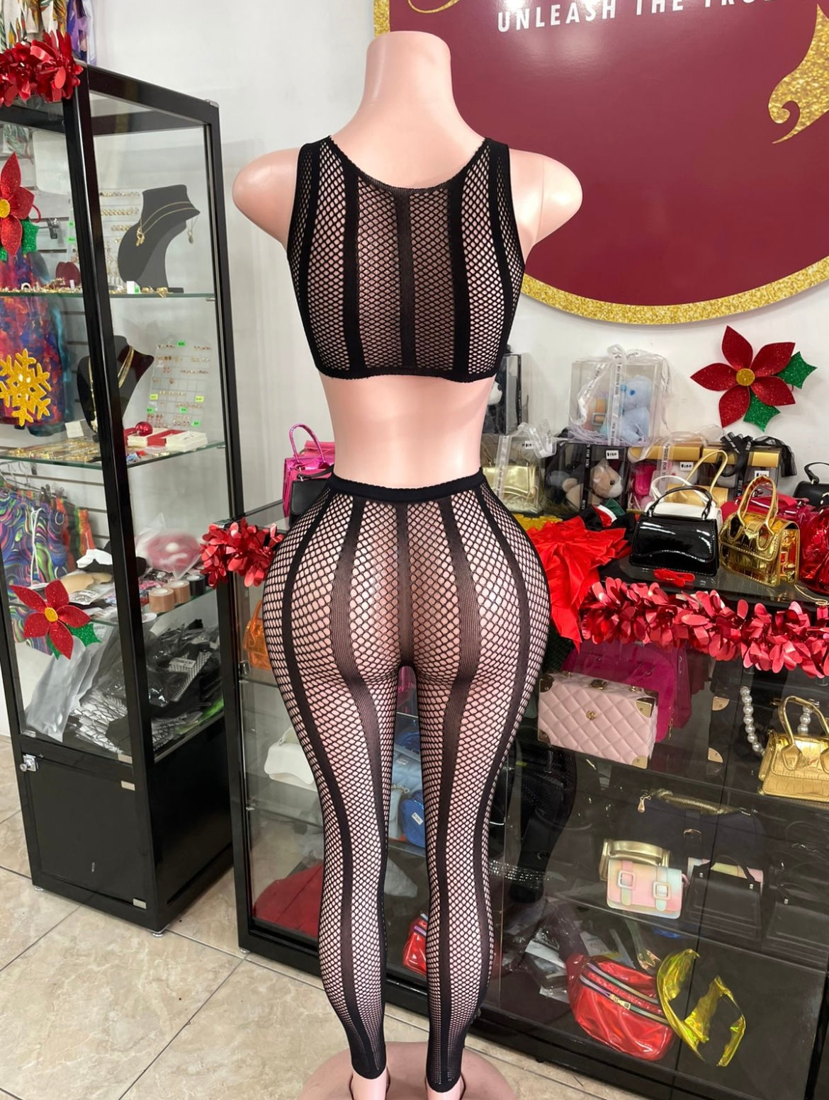 Fishnet Pants Set