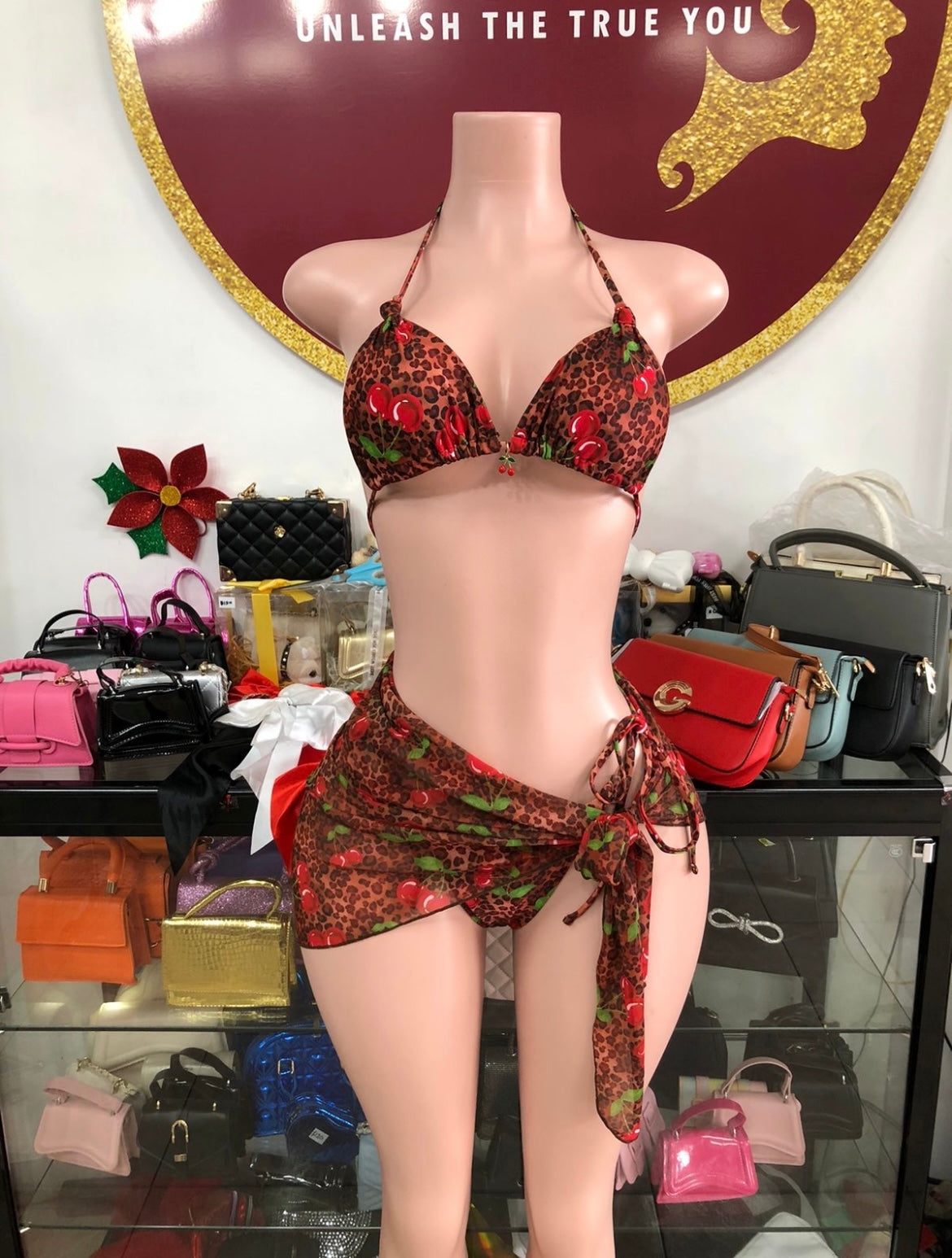 Leopard Cherry 3 Piece