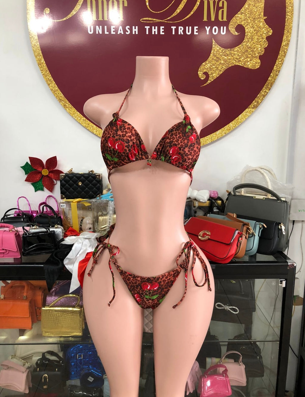 Leopard Cherry 3 Piece