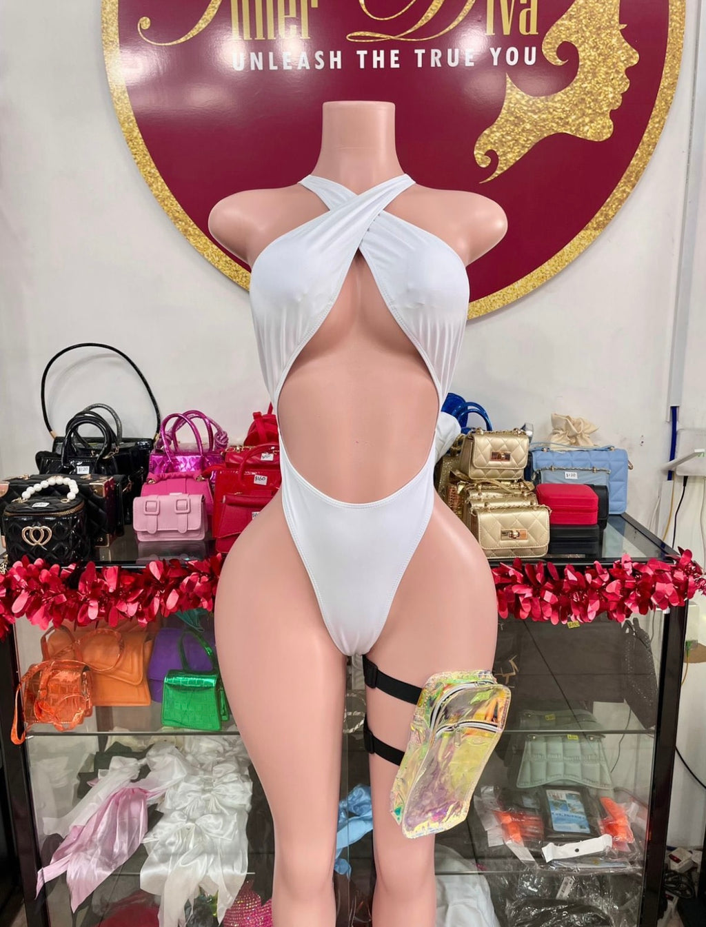 White Monokini