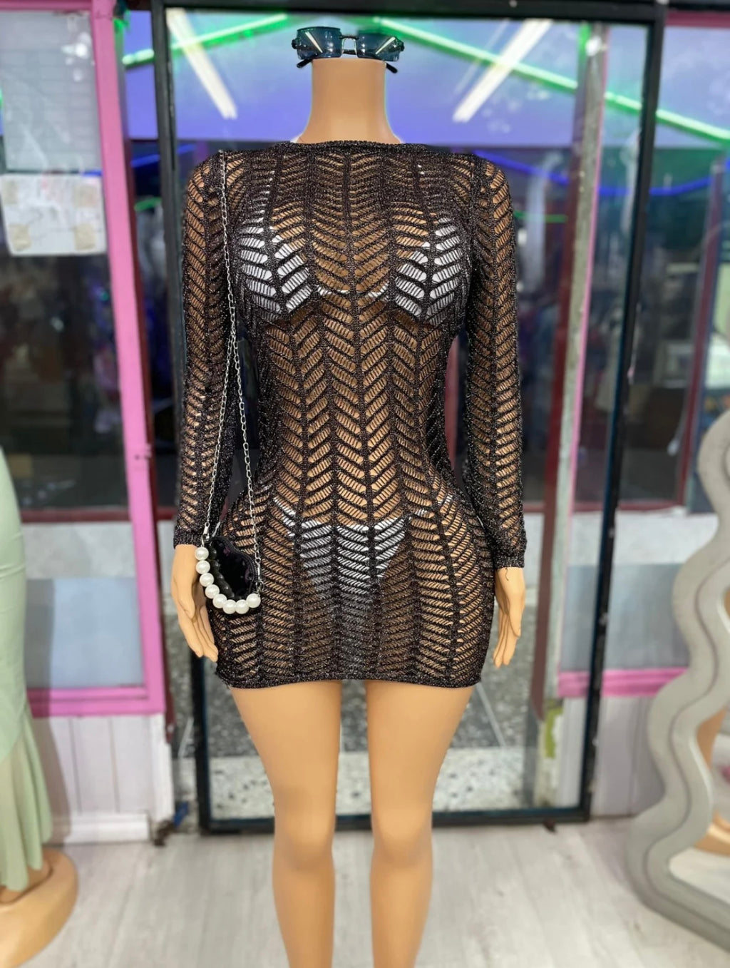 Sparkly Knit Cover Up