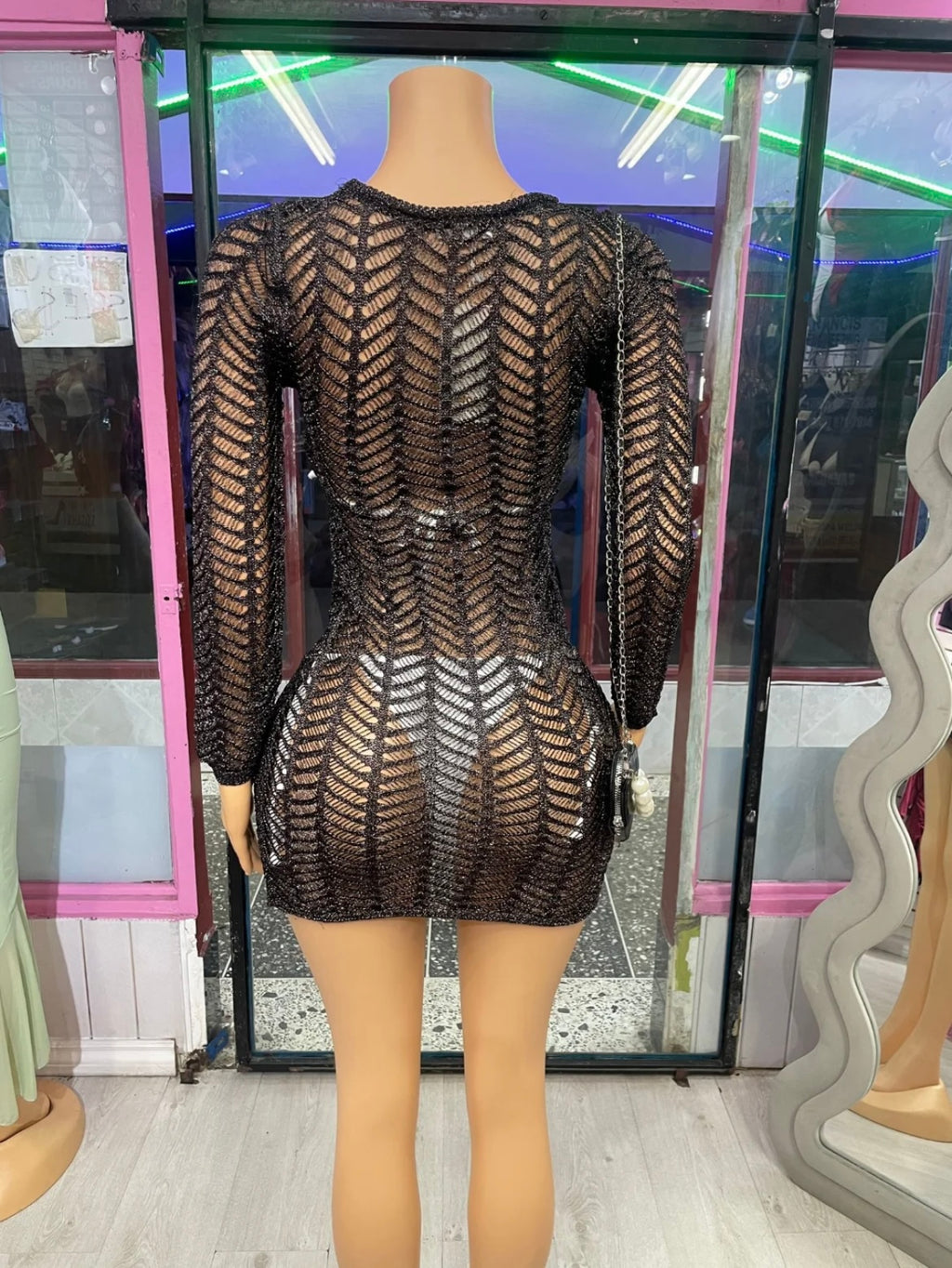 Sparkly Knit Cover Up