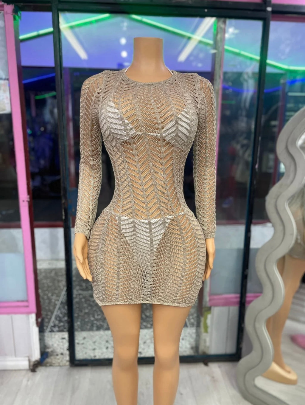 Sparkly Knit Cover Up