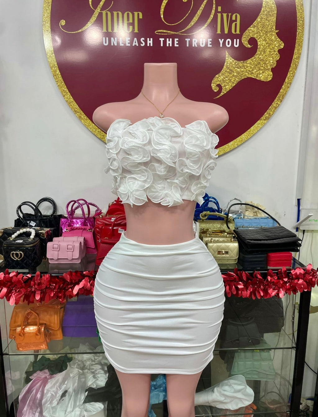 White Skirt Set