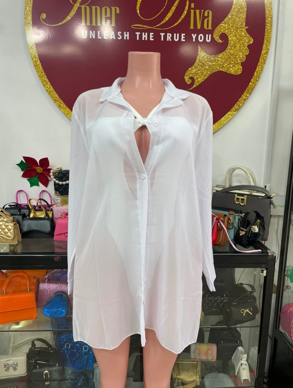White Shirt Throwover