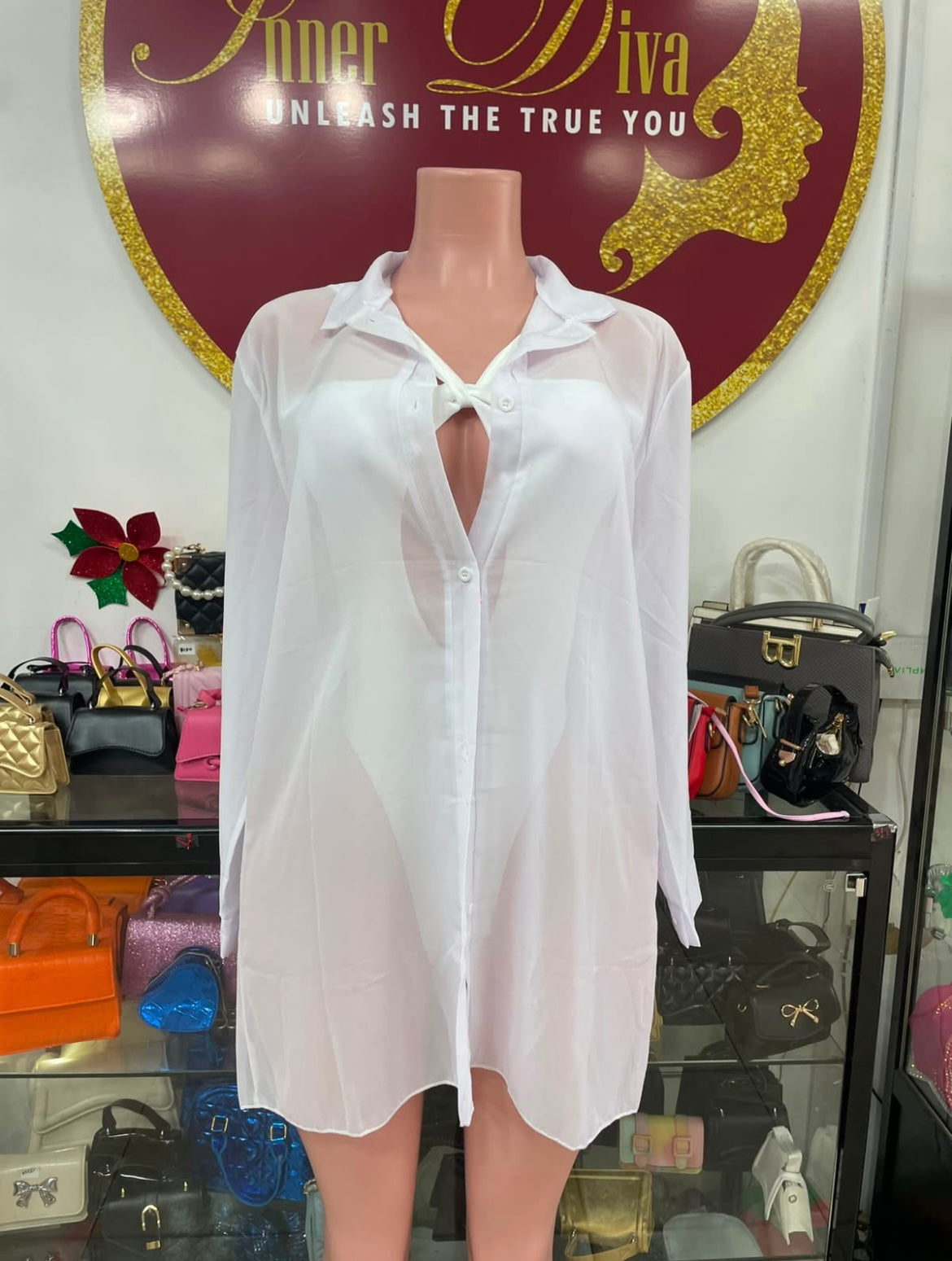 White Shirt Throwover