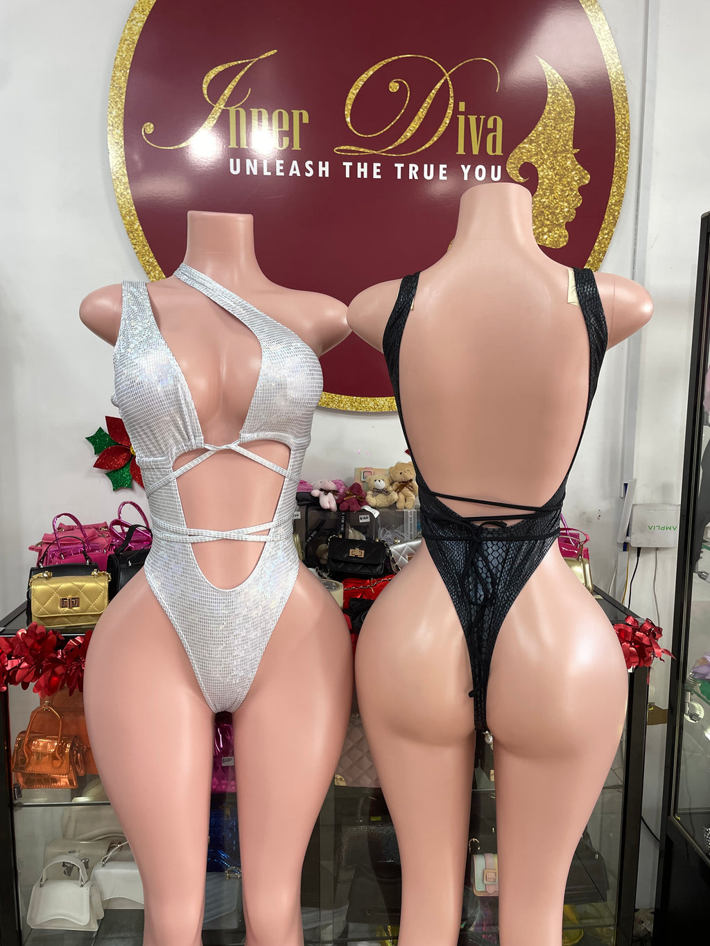 Metallic Snakeskin Monokini