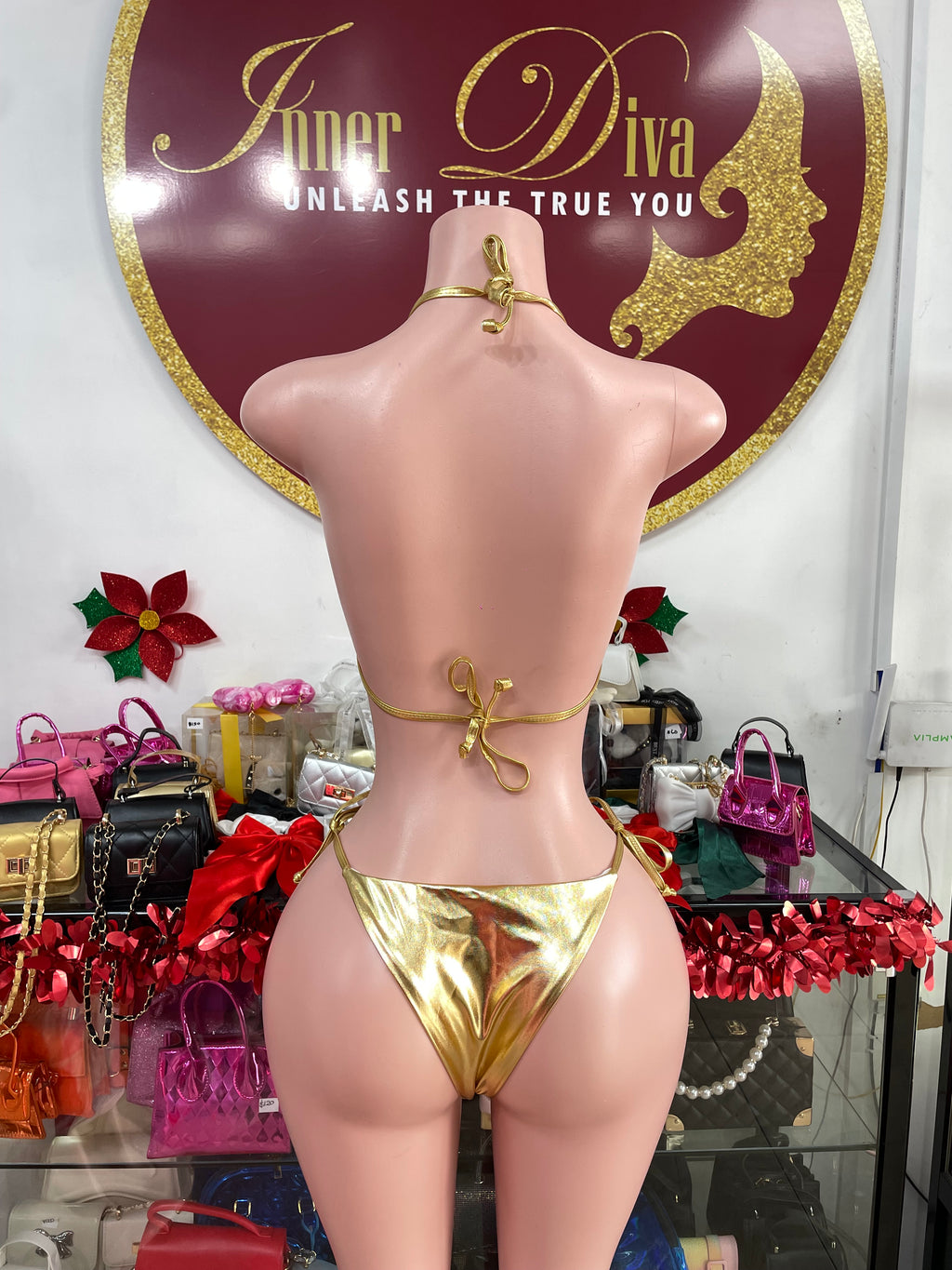 Gold Metallic Bikini