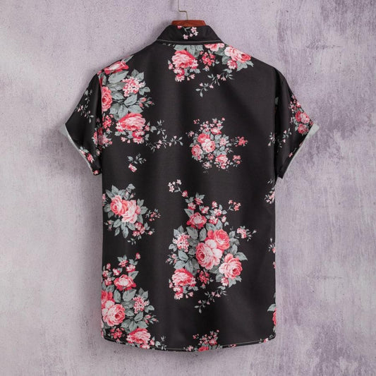 Floral print men shirt