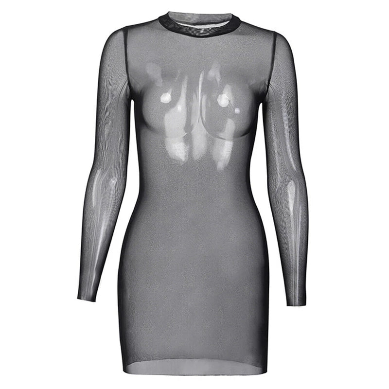 Mesh dress cover up