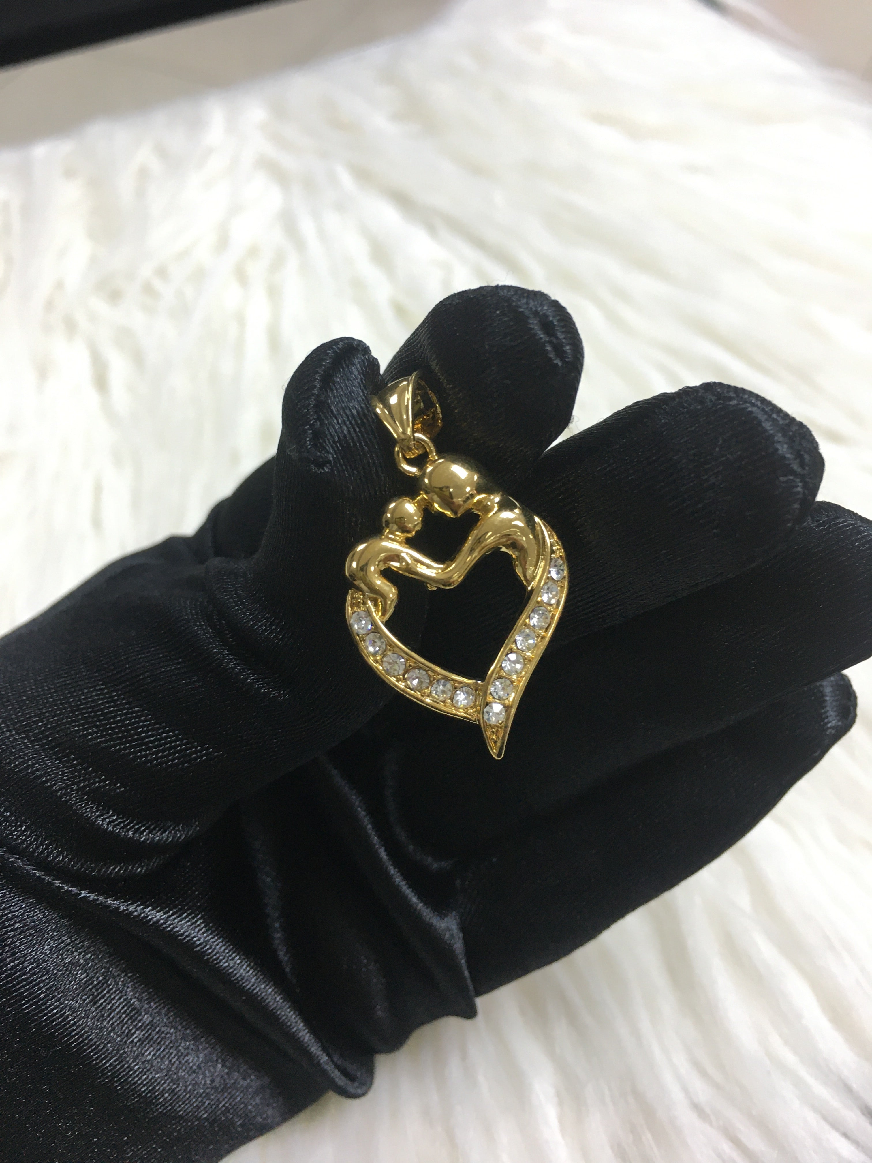 24k gold plated pendant