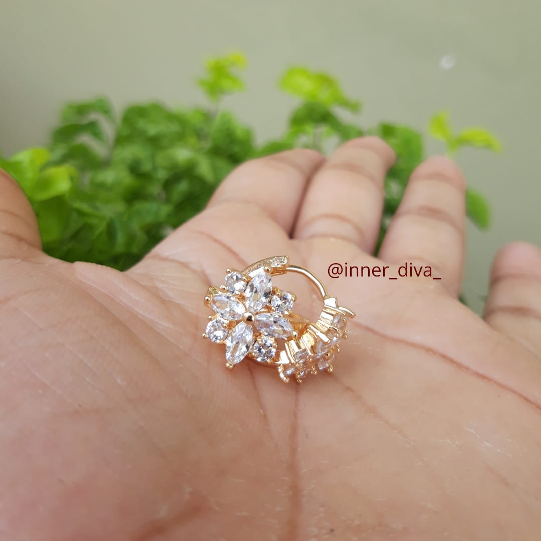 Floral CZ Earring