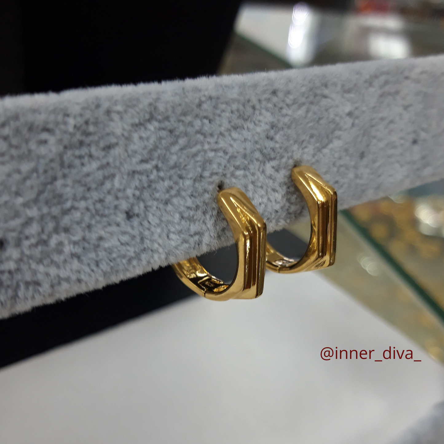 24k gold plated earring