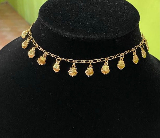 Sea shell anklet