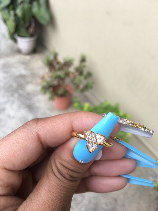 24K flower ring