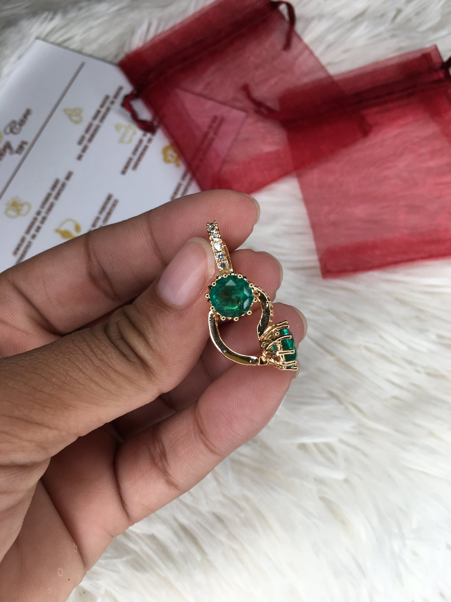 Turquoise Stone 18K Earring