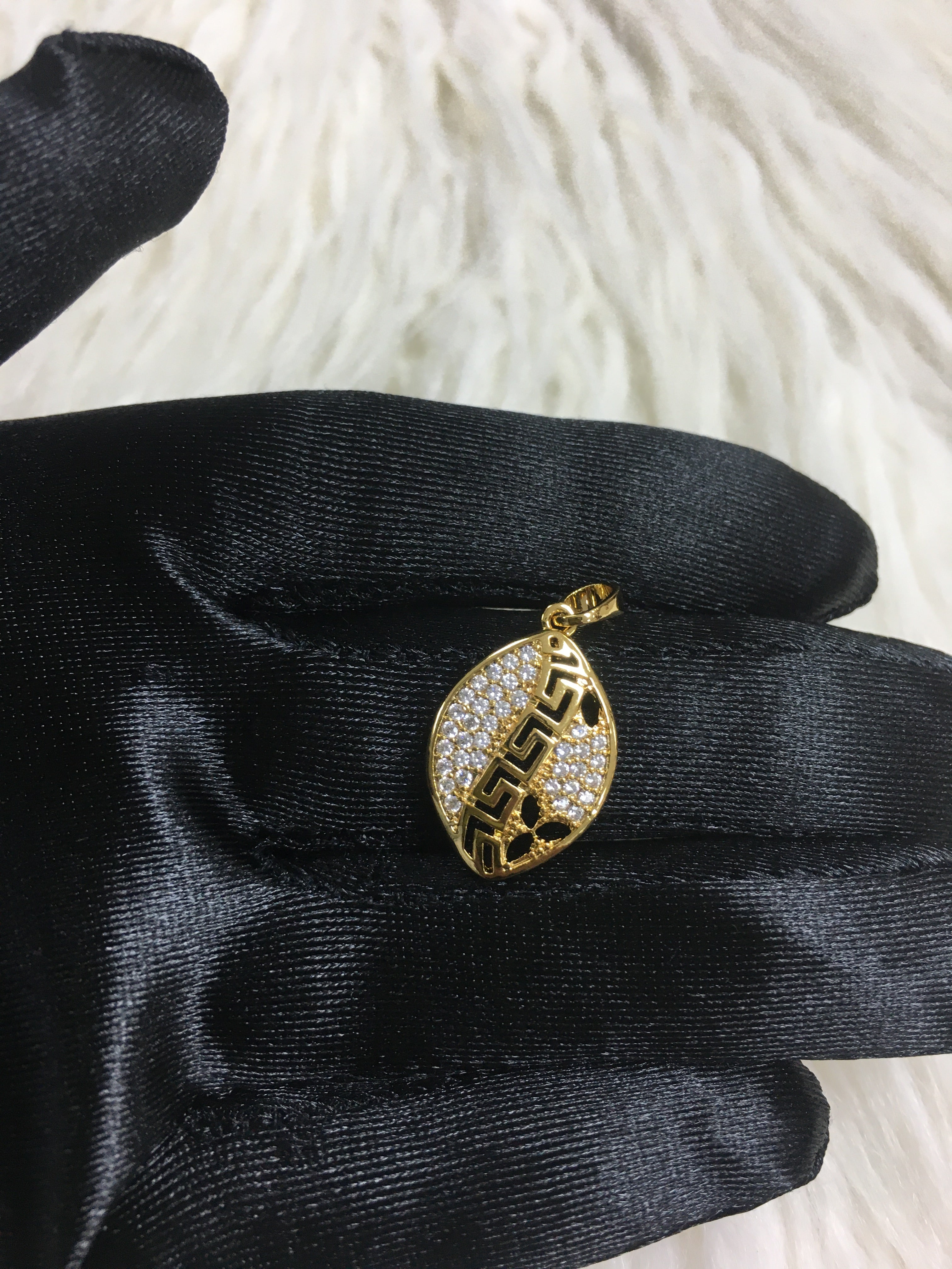 24k gold plated pendant