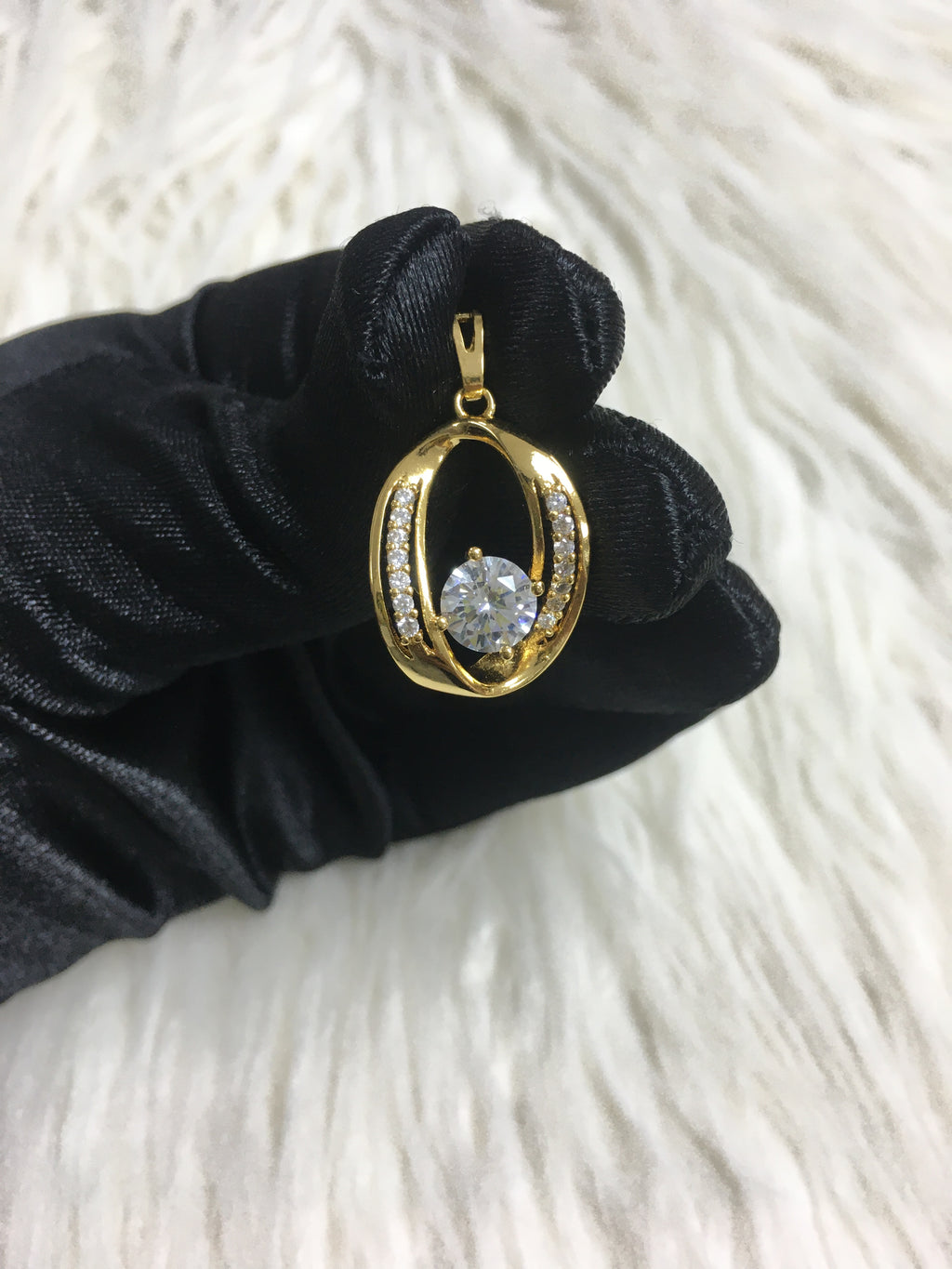24k gold plated pendant