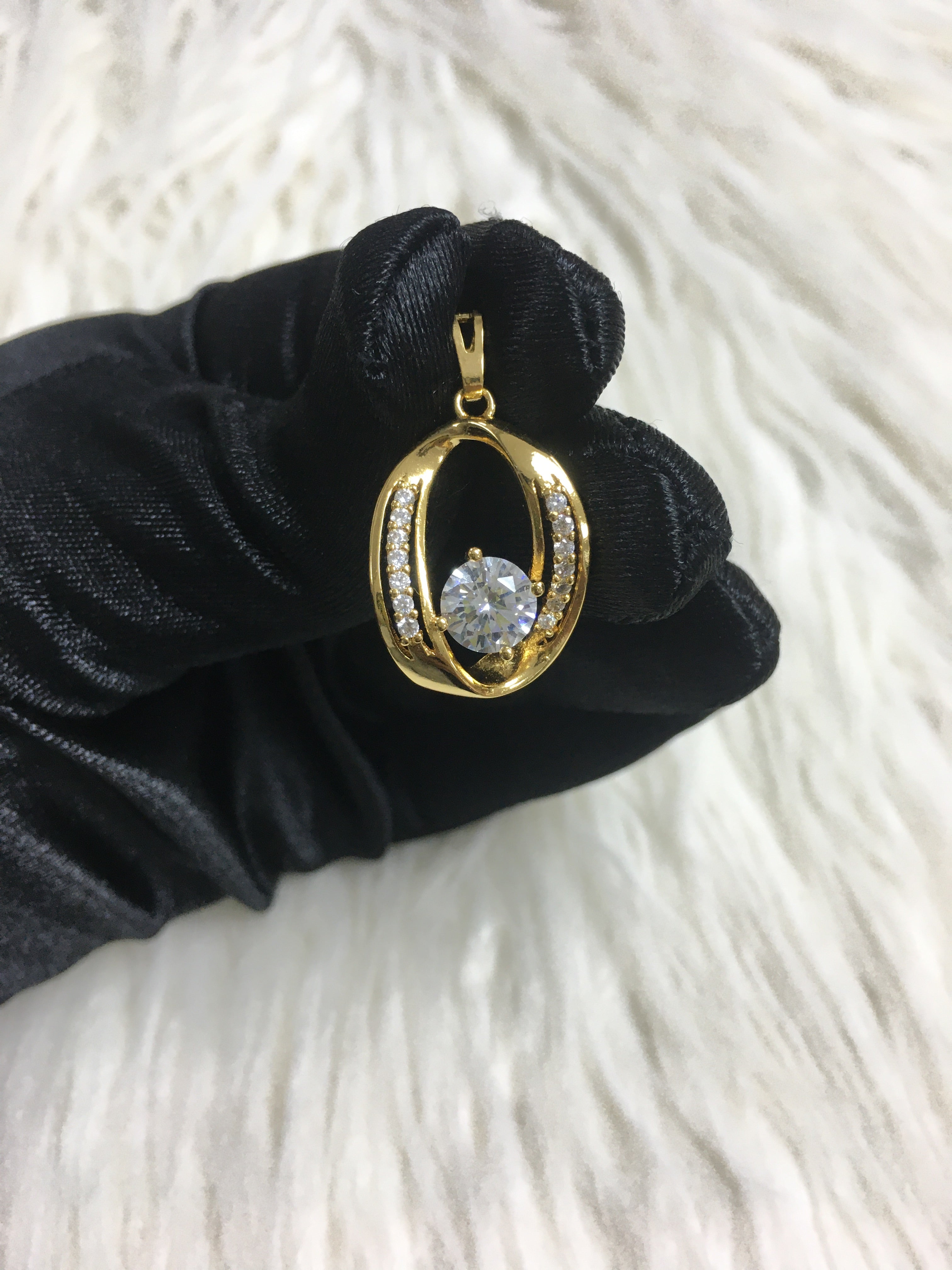 24k gold plated pendant