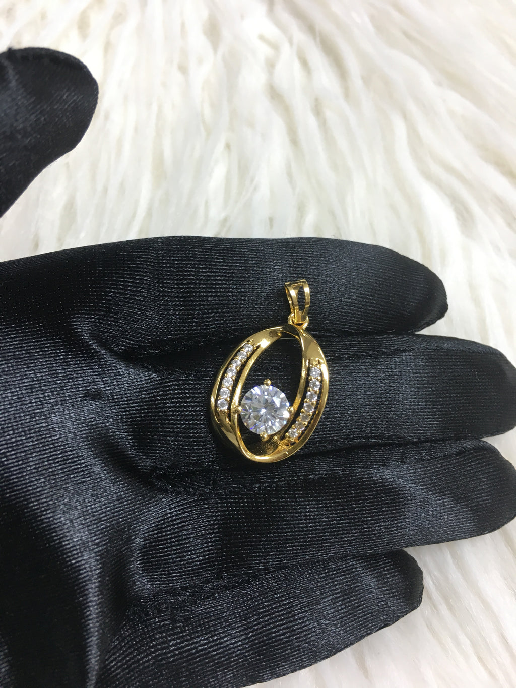24k gold plated pendant