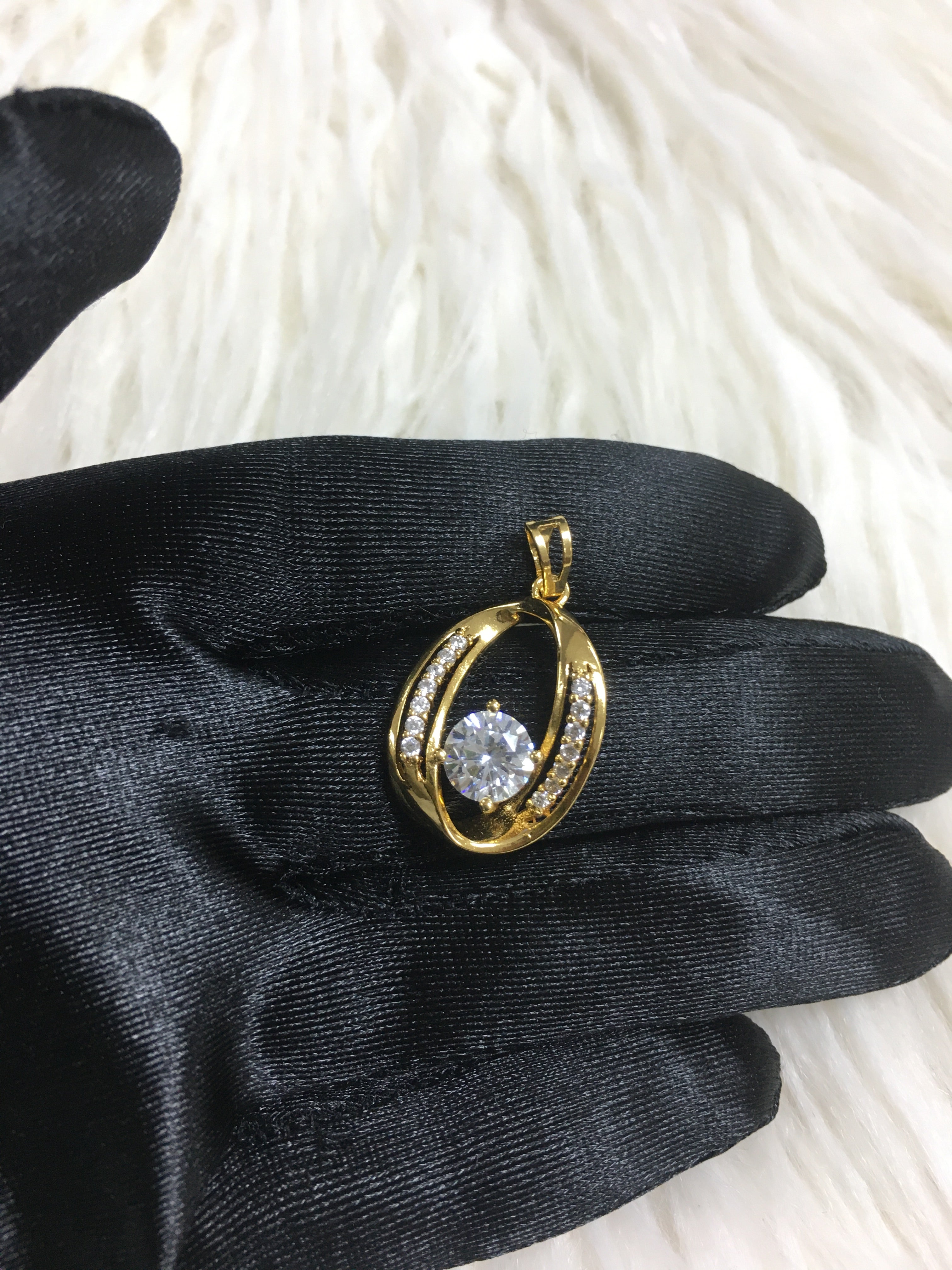 24k gold plated pendant
