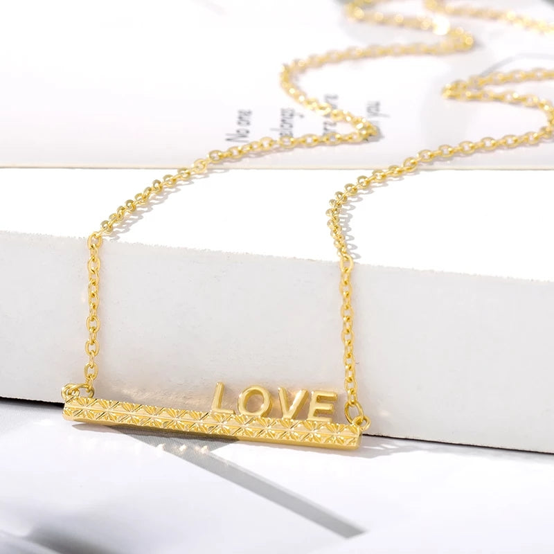 Love bar necklace