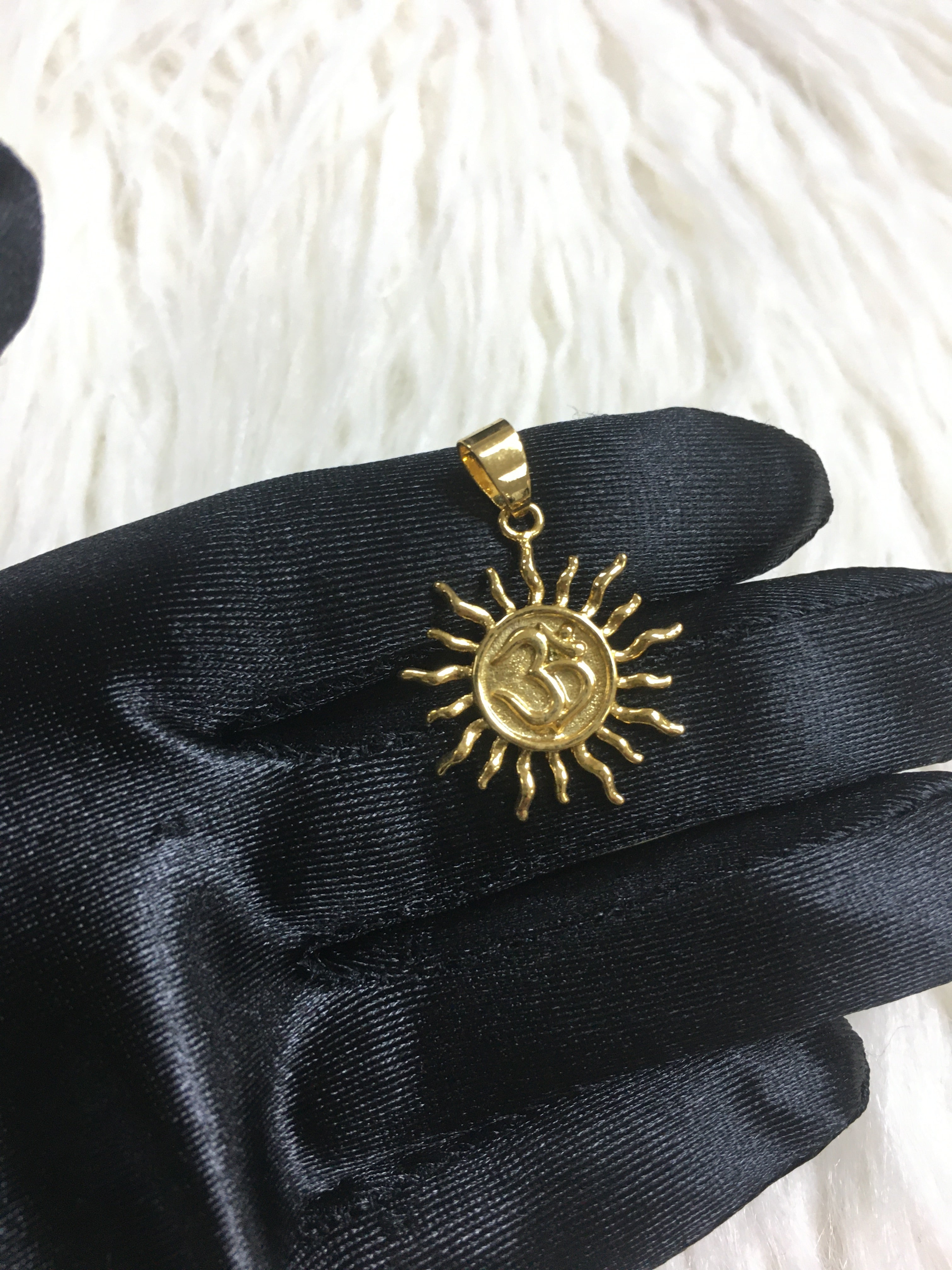 24k gold plated pendant