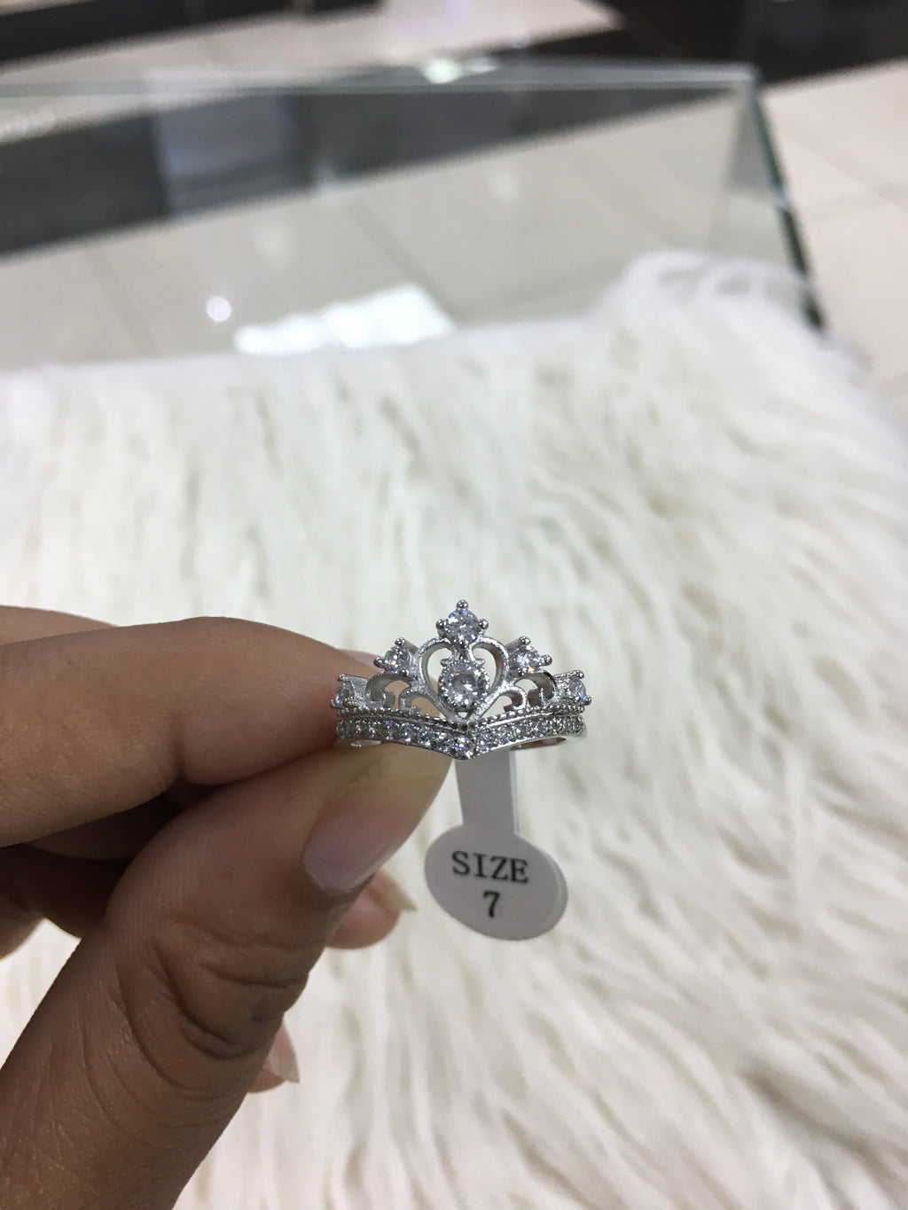 Sterling Silver Princess Ring