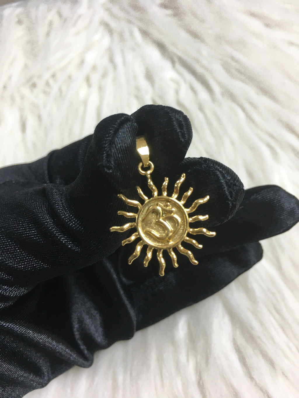 24k gold plated pendant