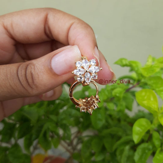 Floral CZ Earring