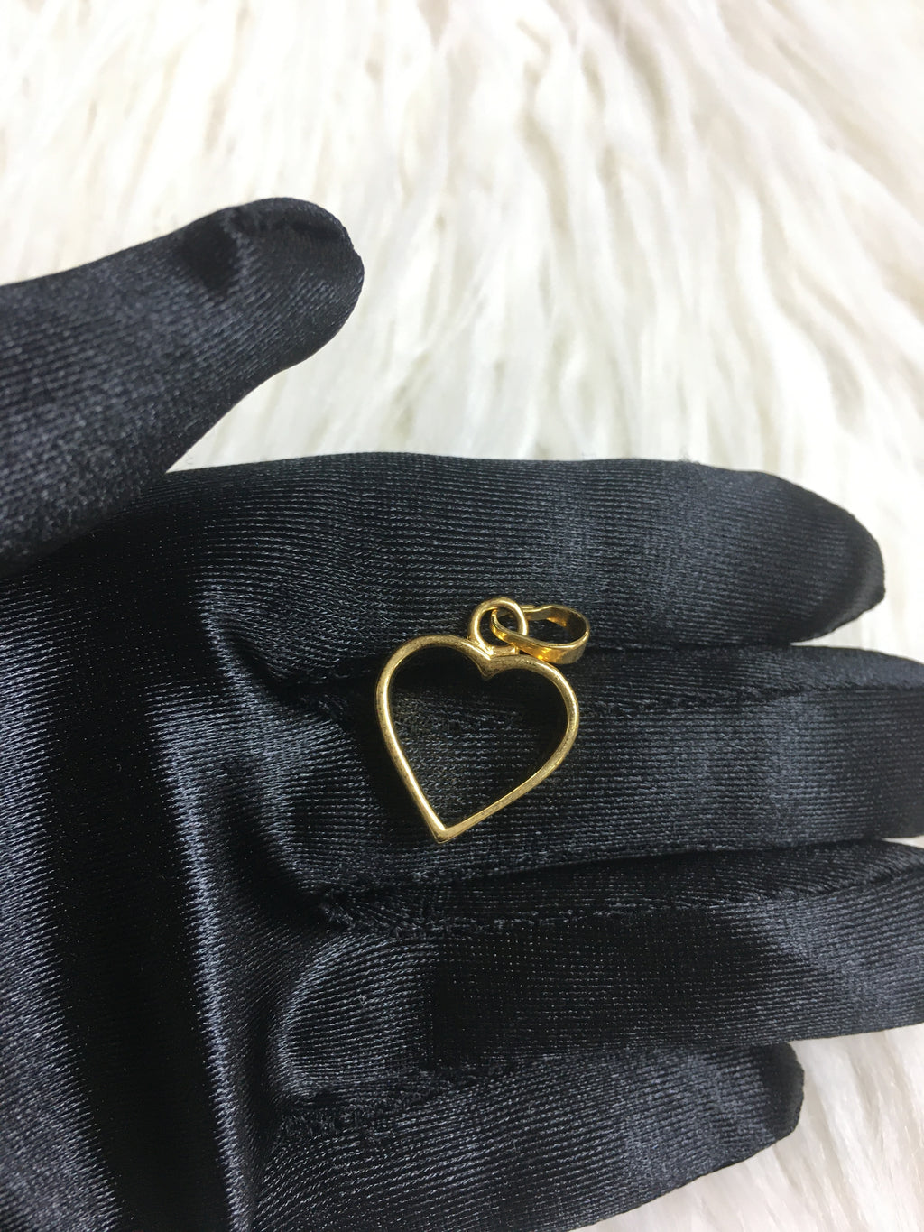 24k gold plated heart pendant