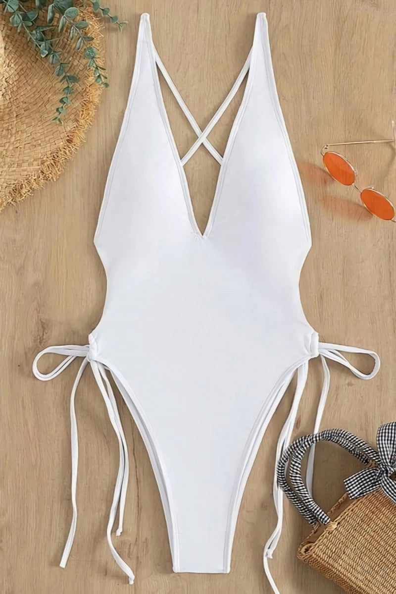 Deep V monokini