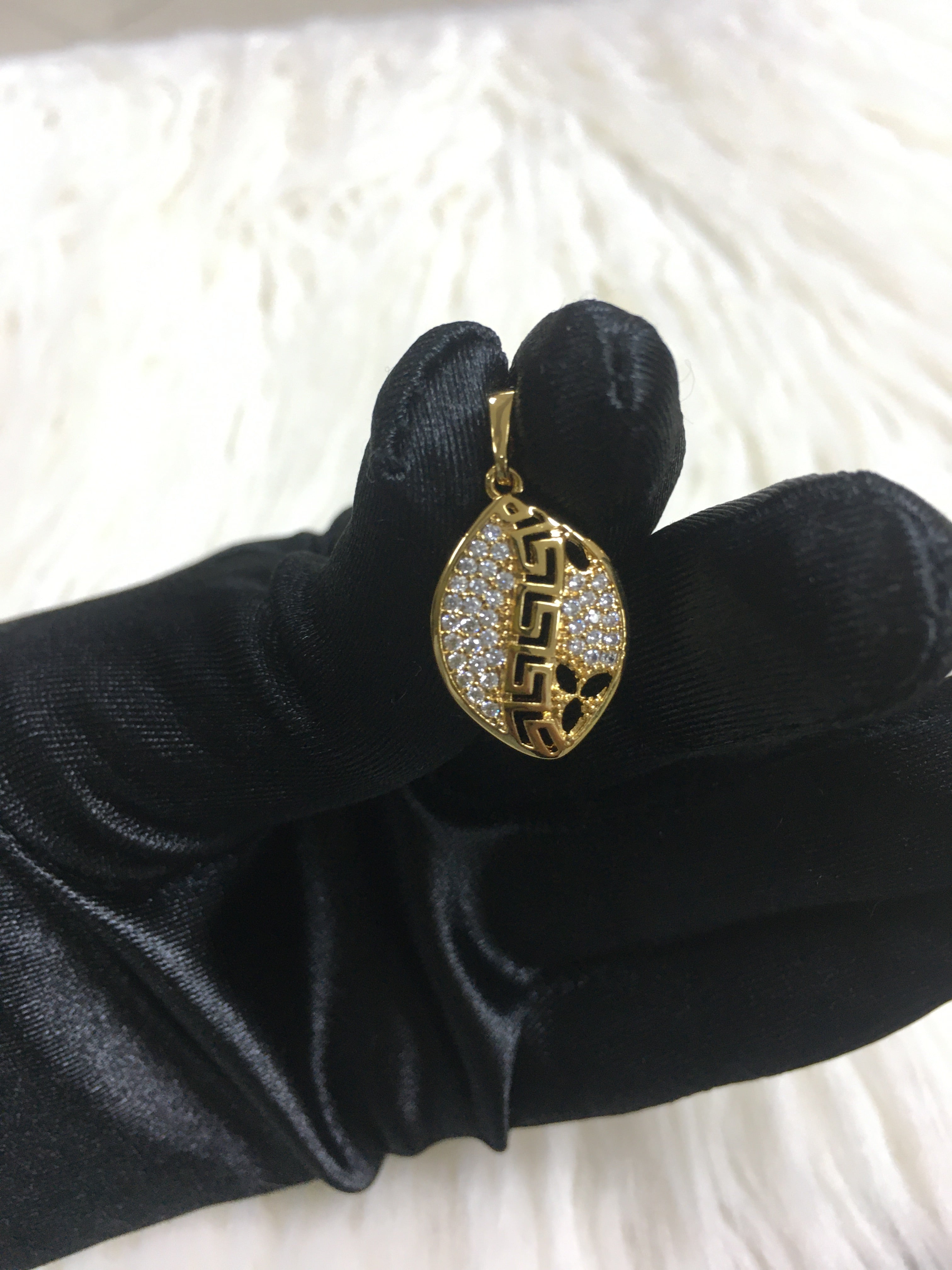 24k gold plated pendant