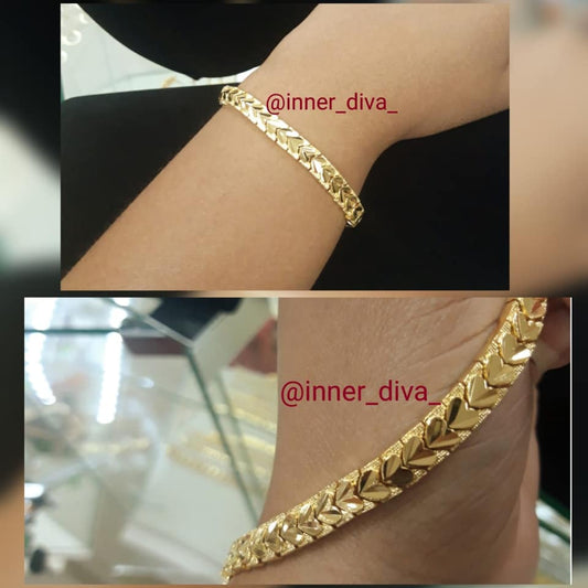 24K Gold Plated Heart Handband