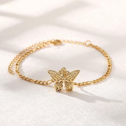 Butterfly anklet